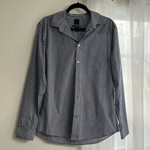Blue Checker Dress Shirt by H&M - Men